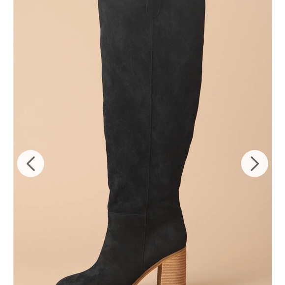 New in Box!! Oasis Society Black Suede Boots Size 7. - Picture 2 of 3